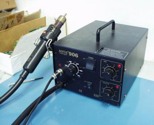Hot air welding