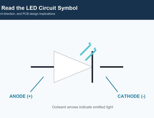 LED Circuit Symbol: How to Read Polarity and PCB Connections