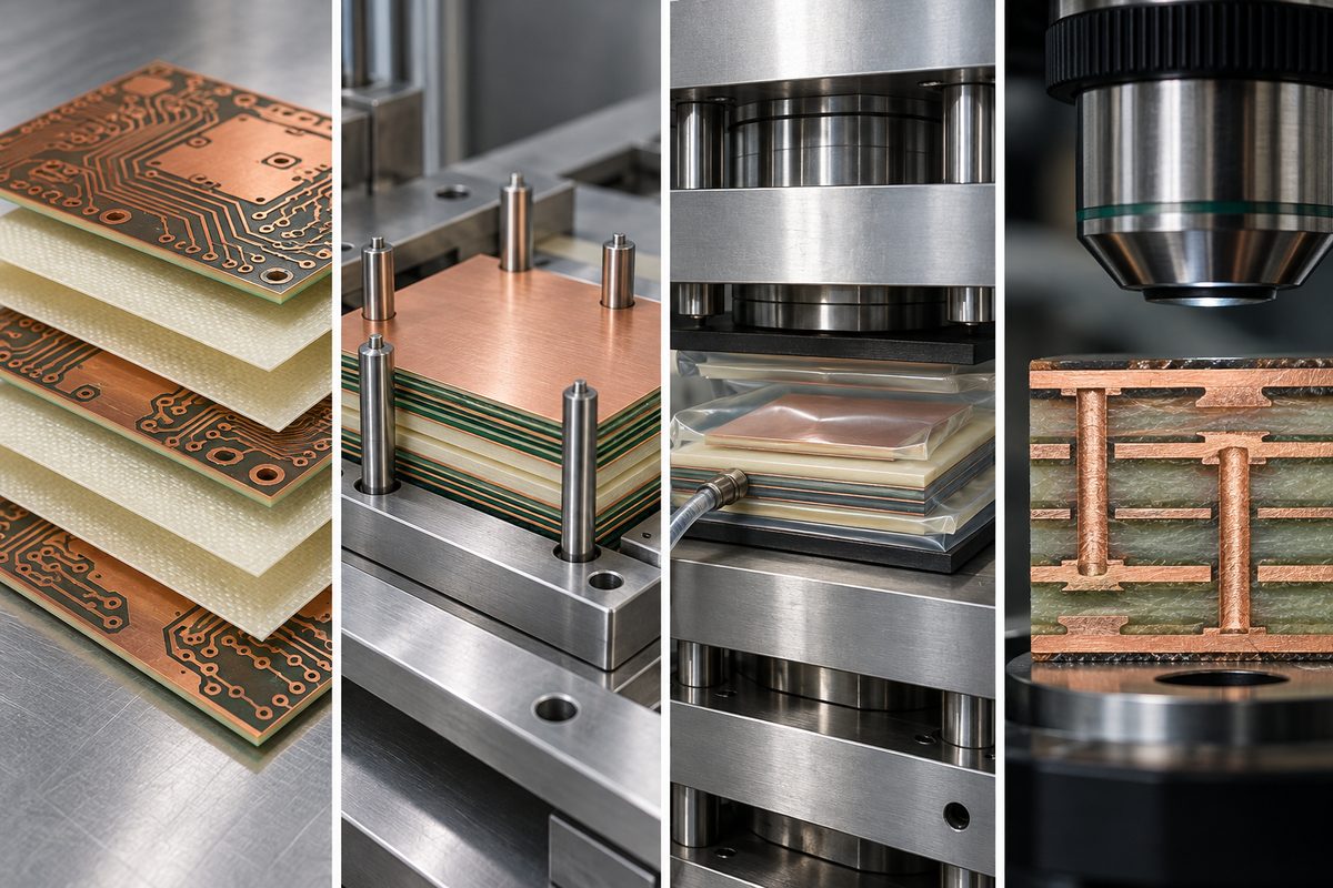 Conceptual thin PCB assembly panel supported in a reflow carrier